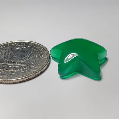 Green Onyx gemstone cabochon - natural crystal healing stone for jewelry making by Gemivra