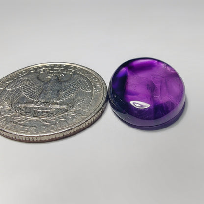 Amethyst gemstone cabochon - natural crystal healing stone for jewelry making by Gemivra