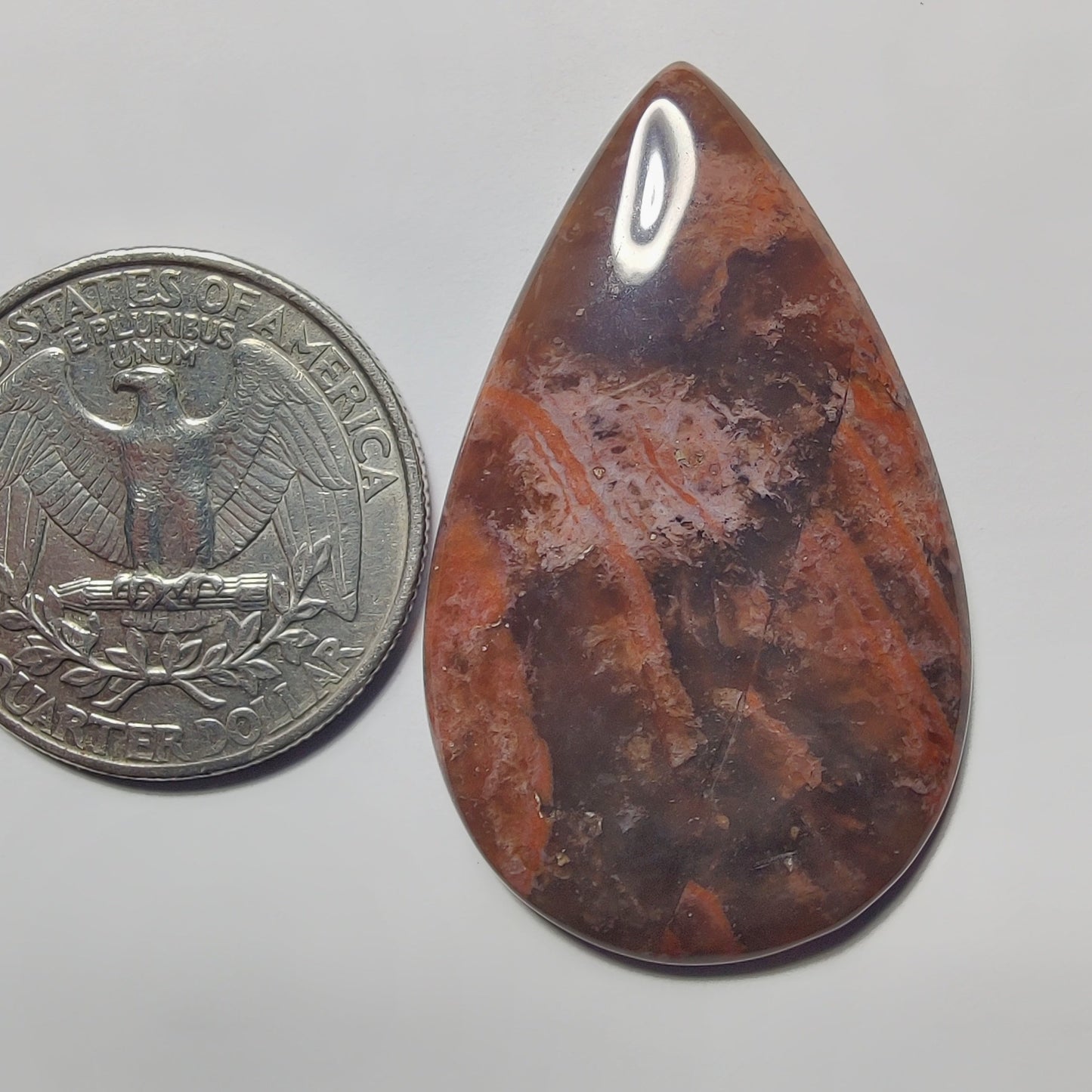 Butterlite Jasper gemstone cabochon - natural crystal healing stone for jewelry making by Gemivra