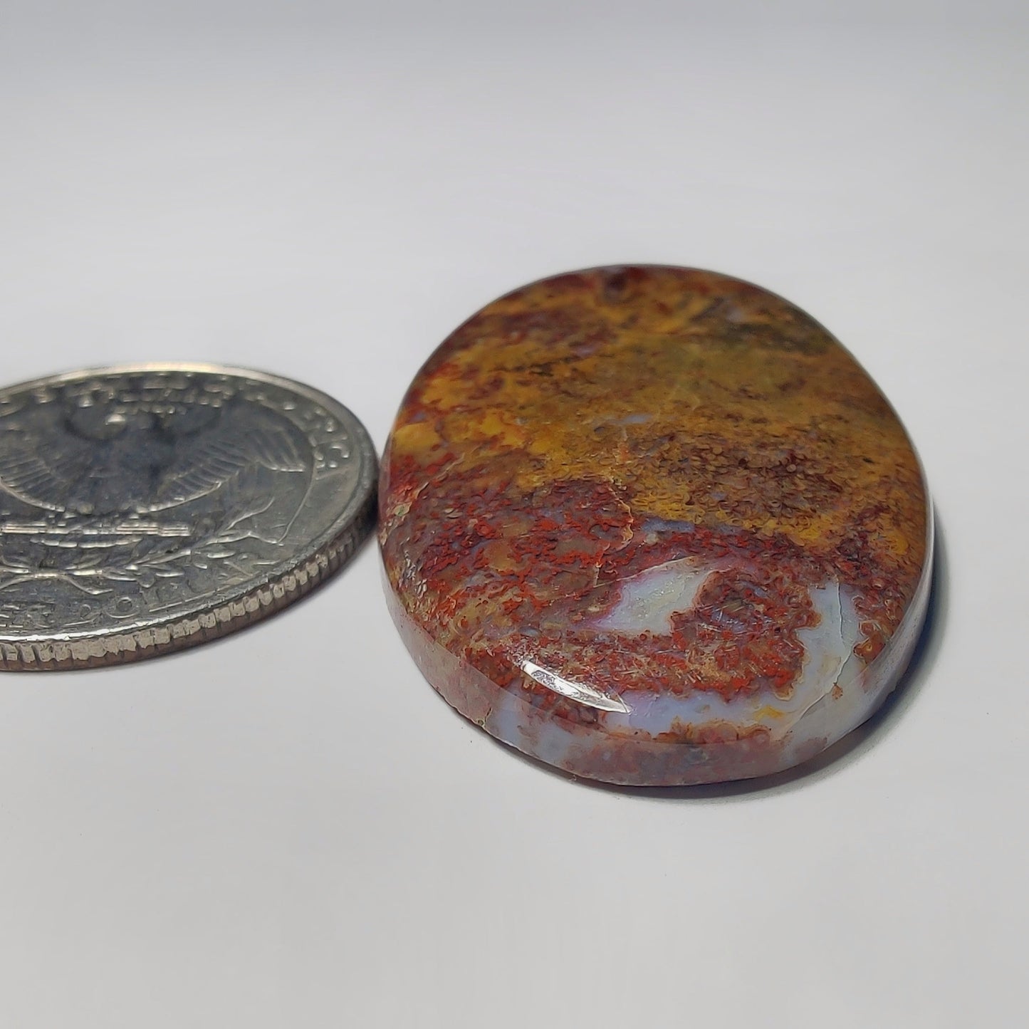 Palm Root Agate gemstone cabochon - natural crystal healing stone for jewelry making by Gemivra