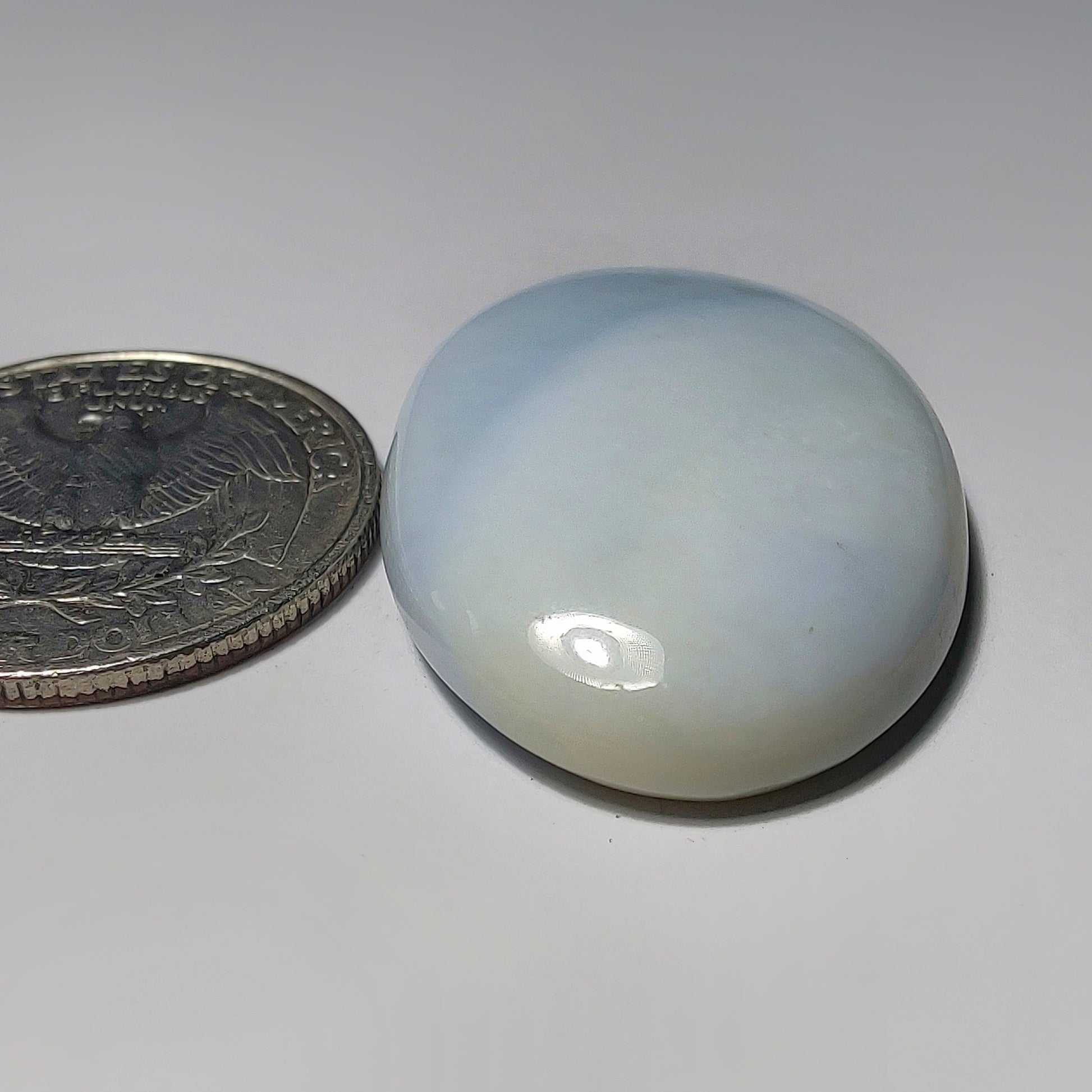 Blue Opal gemstone cabochon - natural crystal healing stone for jewelry making by Gemivra