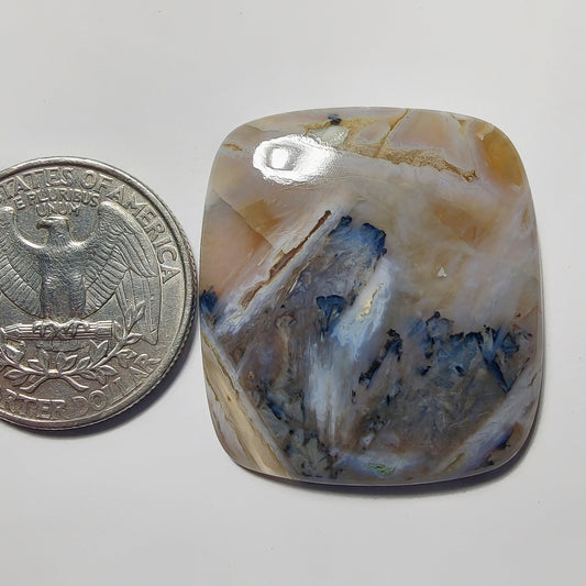Turkish Stick Agate gemstone cabochon - natural crystal healing stone for jewelry making by Gemivra