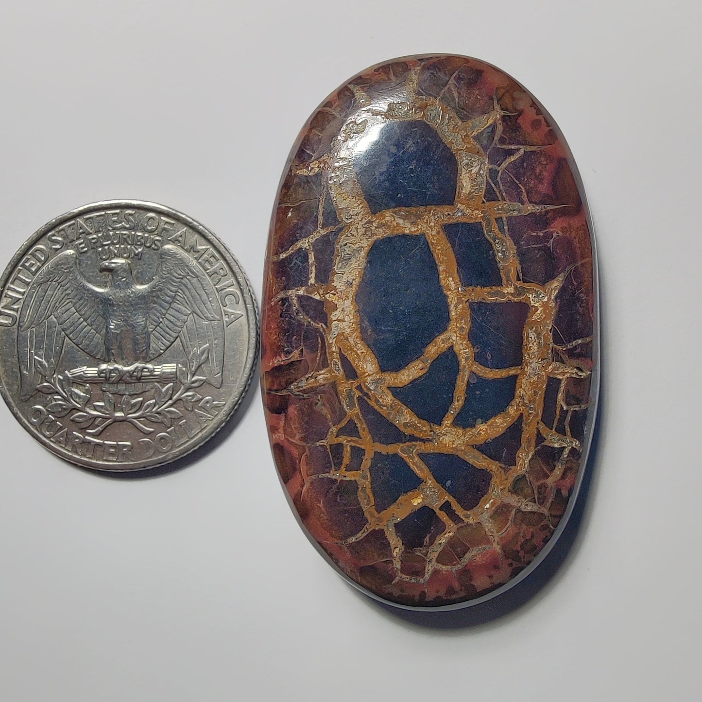 Septarian gemstone cabochon - natural crystal healing stone for jewelry making by Gemivra