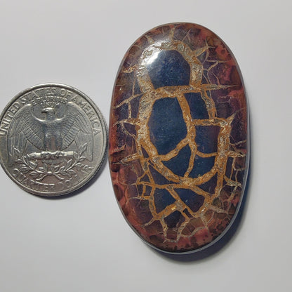 Septarian gemstone cabochon - natural crystal healing stone for jewelry making by Gemivra