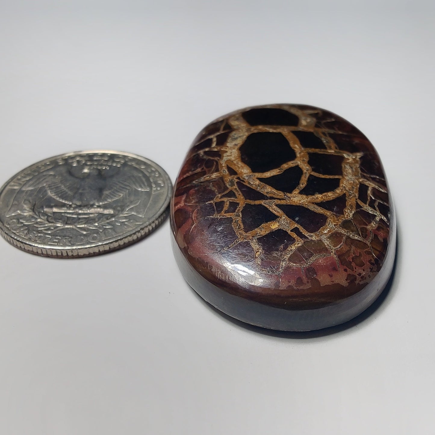 Septarian gemstone cabochon - natural crystal healing stone for jewelry making by Gemivra
