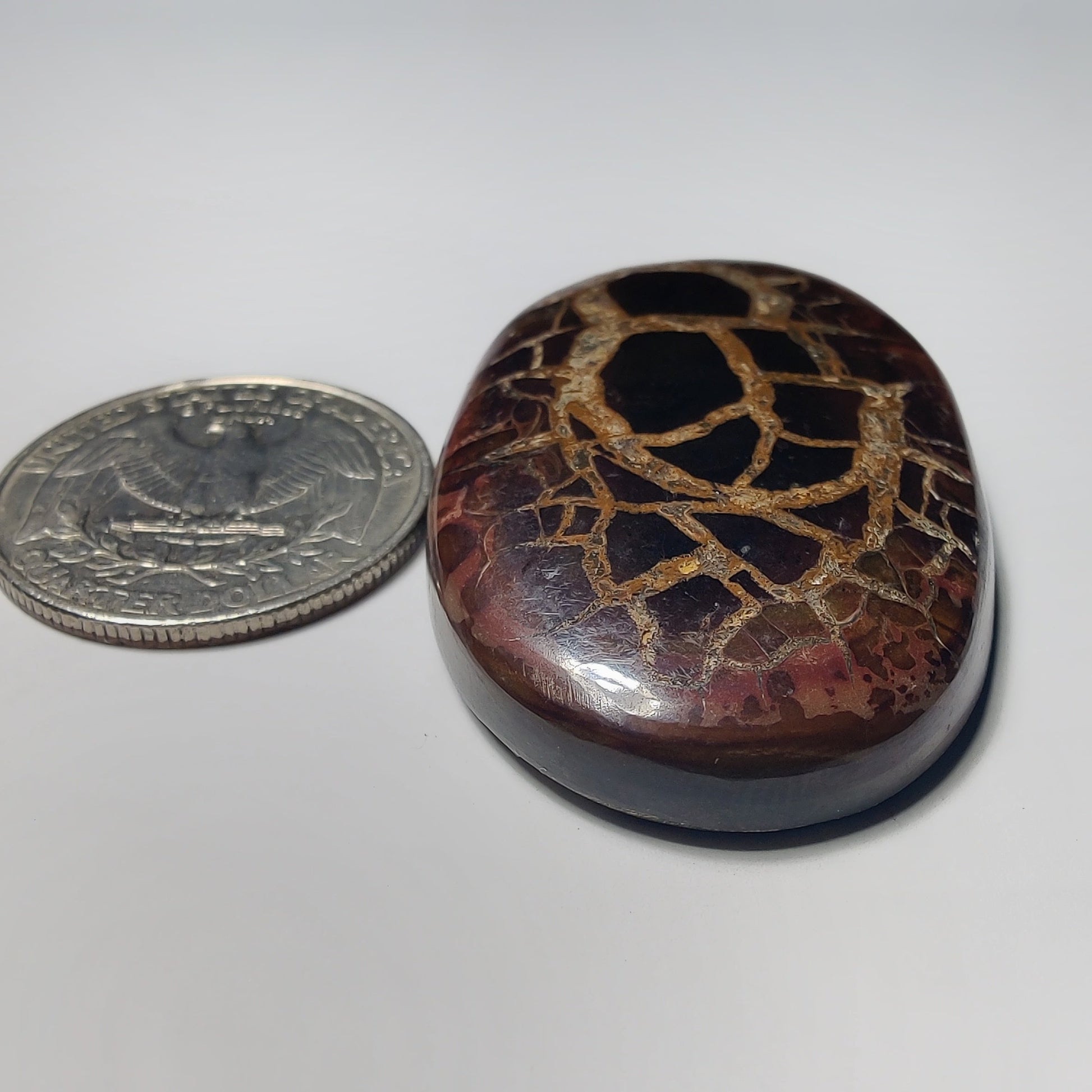 Septarian gemstone cabochon - natural crystal healing stone for jewelry making by Gemivra