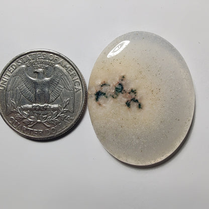 Solar Quartz gemstone cabochon - natural crystal healing stone for jewelry making by Gemivra