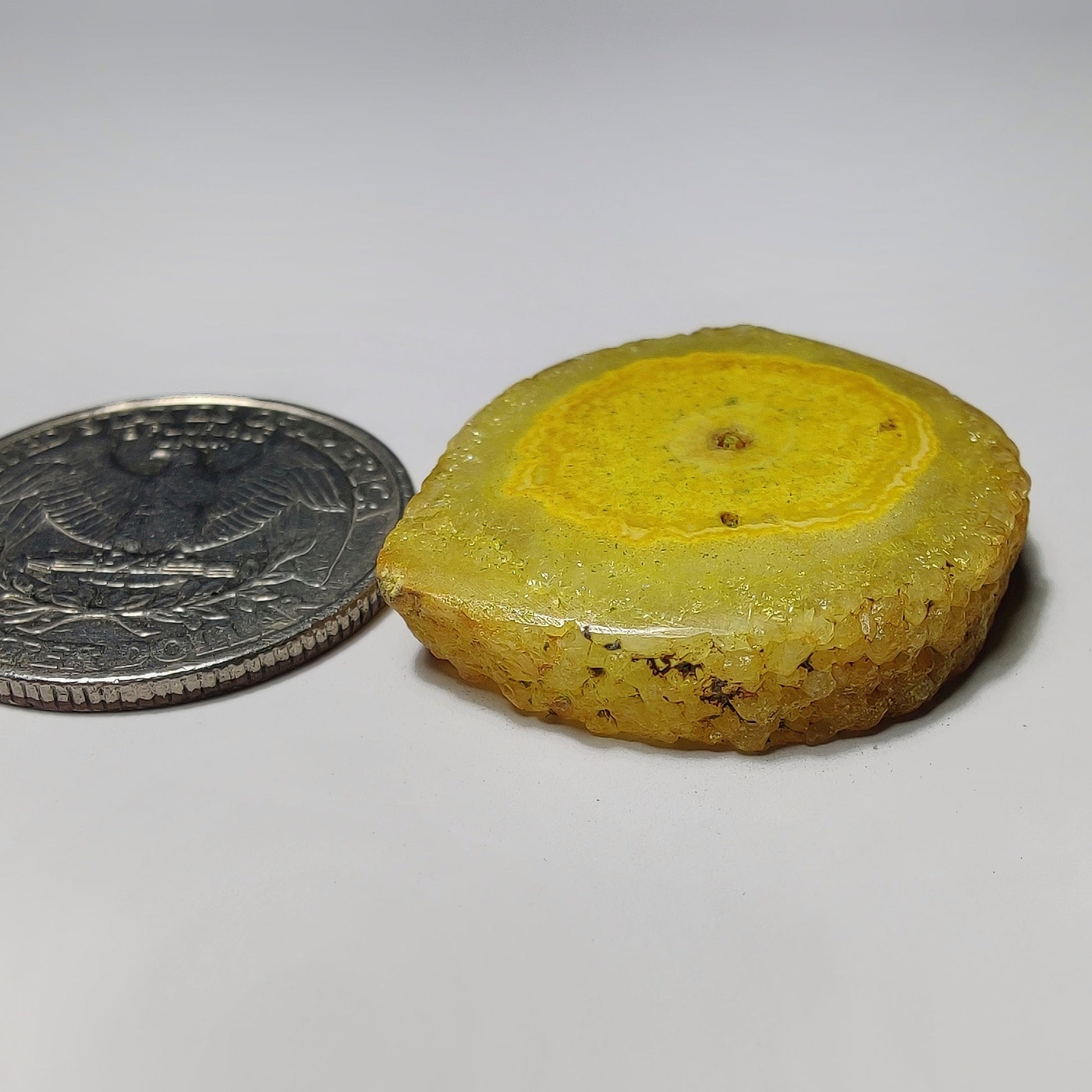 Dyed Solar Quartz gemstone cabochon - natural crystal healing stone for jewelry making by Gemivra