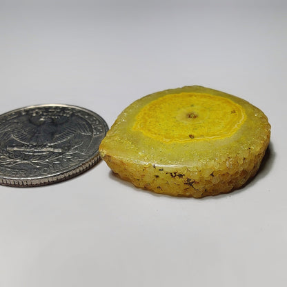 Dyed Solar Quartz gemstone cabochon - natural crystal healing stone for jewelry making by Gemivra