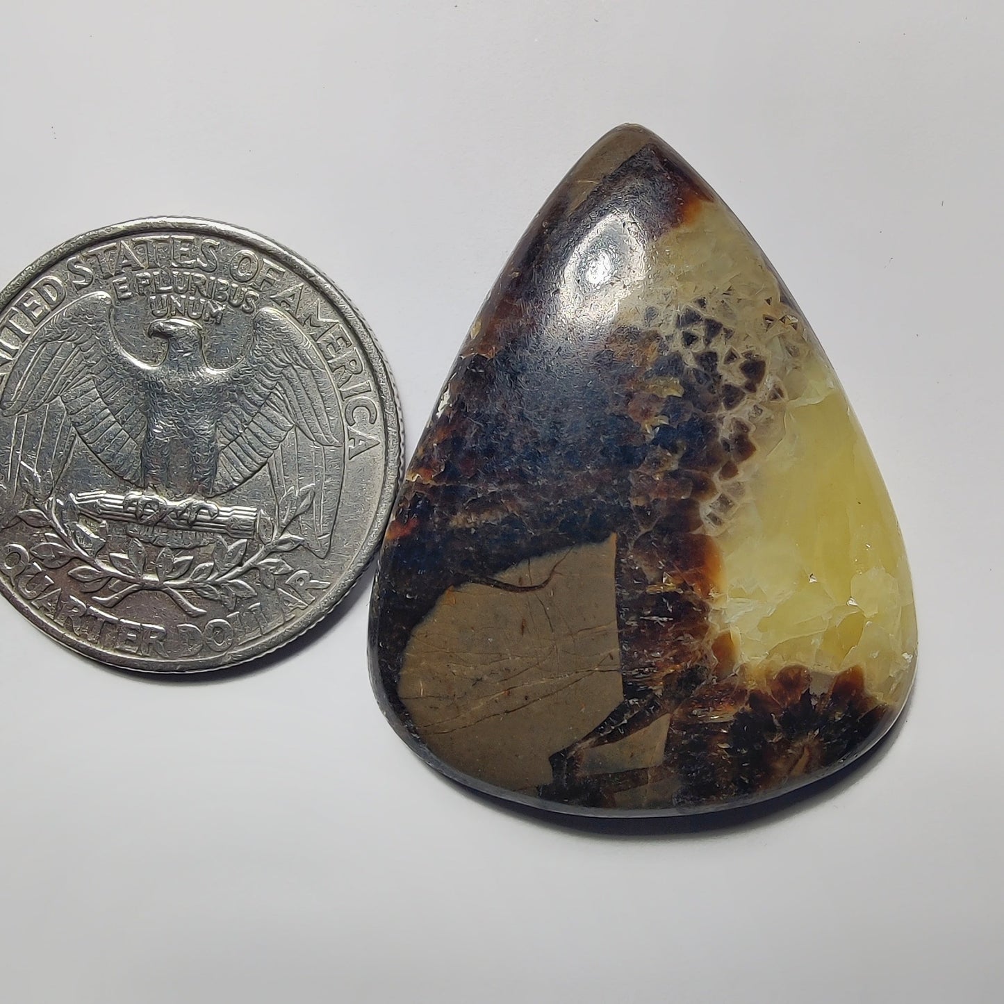 Septarian gemstone cabochon - natural crystal healing stone for jewelry making by Gemivra