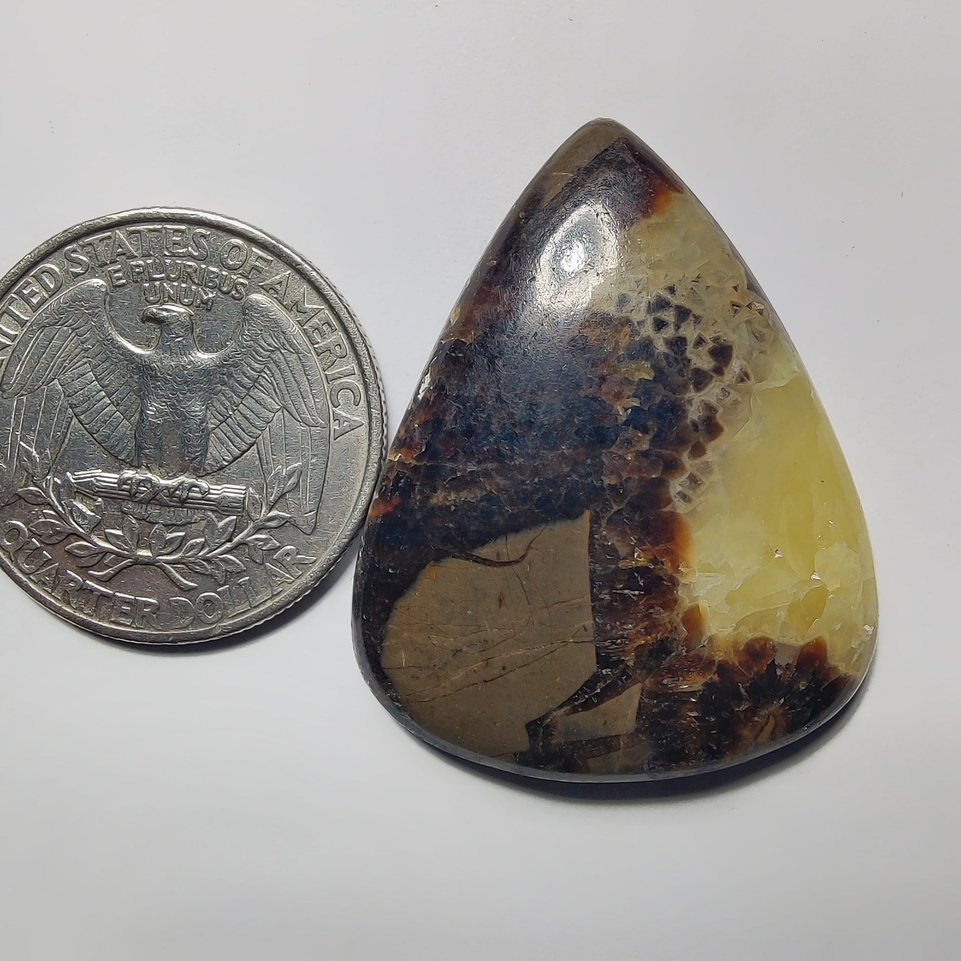 Septarian gemstone cabochon - natural crystal healing stone for jewelry making by Gemivra