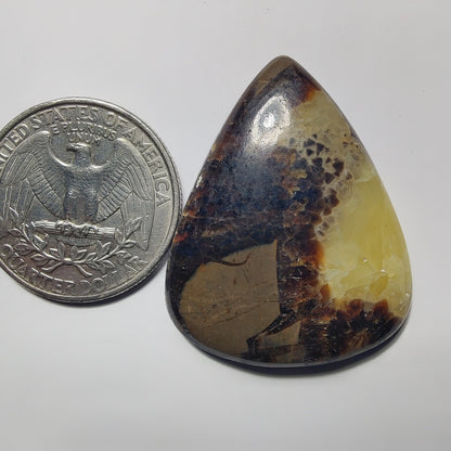 Septarian gemstone cabochon - natural crystal healing stone for jewelry making by Gemivra