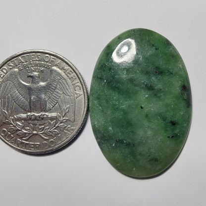 Nephrite gemstone cabochon - natural crystal healing stone for jewelry making by Gemivra