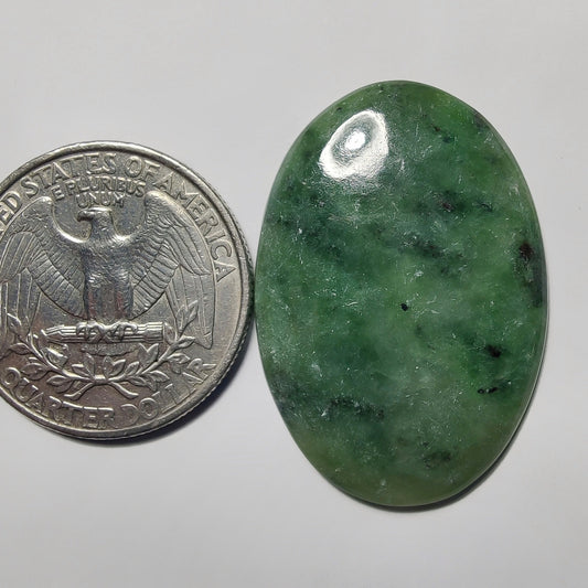 Nephrite gemstone cabochon - natural crystal healing stone for jewelry making by Gemivra