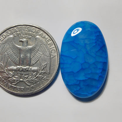 Dyed Banded Agate gemstone cabochon - natural crystal healing stone for jewelry making by Gemivra