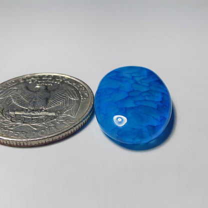 Dyed Banded Agate gemstone cabochon - natural crystal healing stone for jewelry making by Gemivra