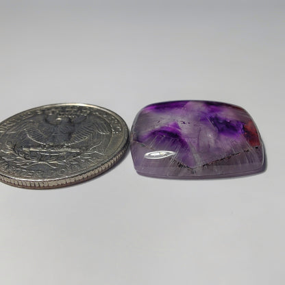 Amethyst gemstone cabochon - natural crystal healing stone for jewelry making by Gemivra