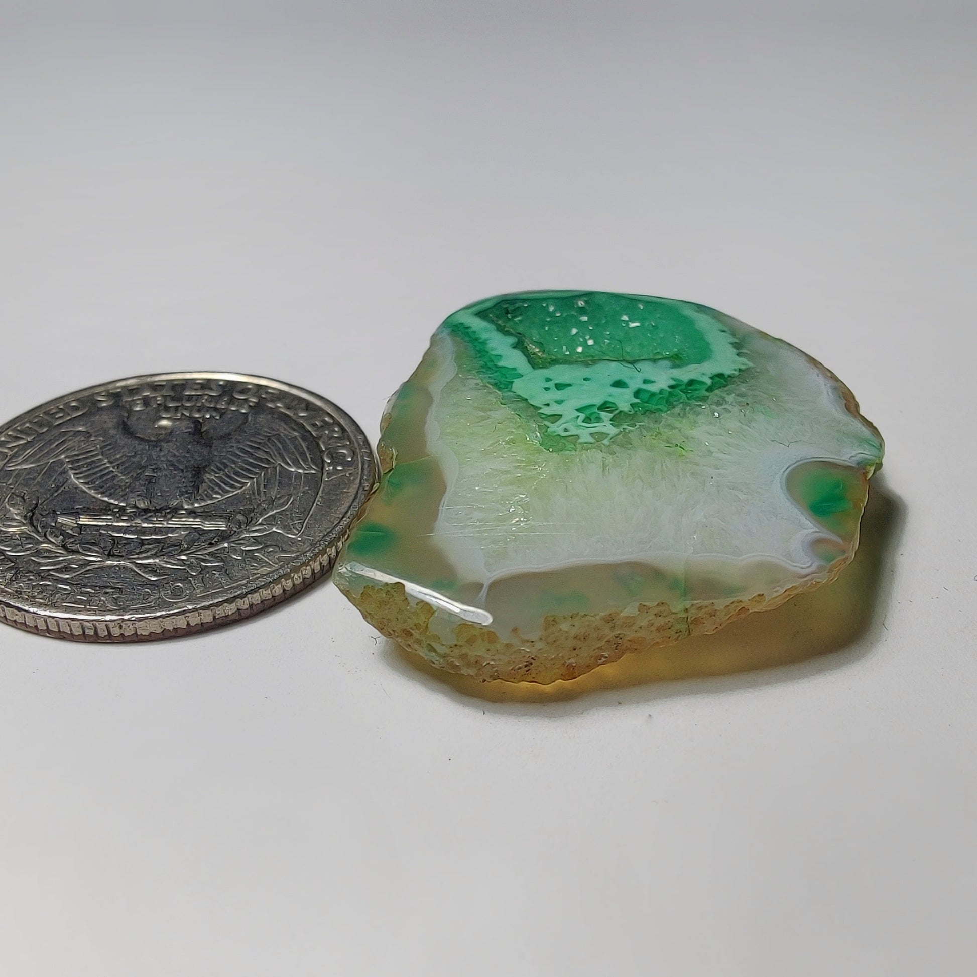 Dyed Solar Quartz Druzy gemstone cabochon - natural crystal healing stone for jewelry making by Gemivra