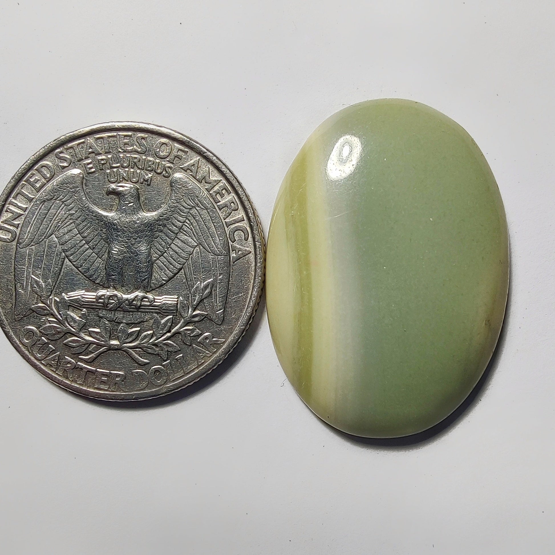 Lemon Chrysoprase gemstone cabochon - natural crystal healing stone for jewelry making by Gemivra