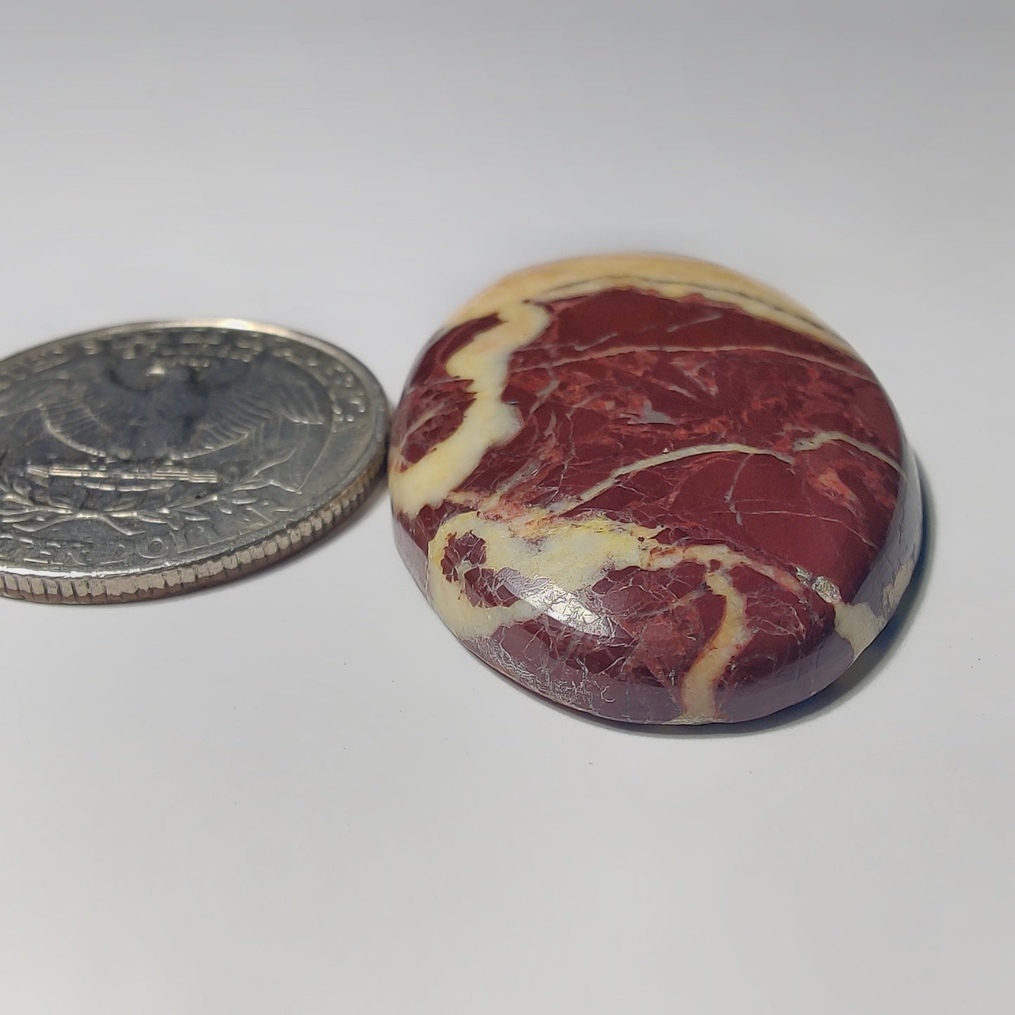 Chocolate Jasper gemstone cabochon - natural crystal healing stone for jewelry making by Gemivra