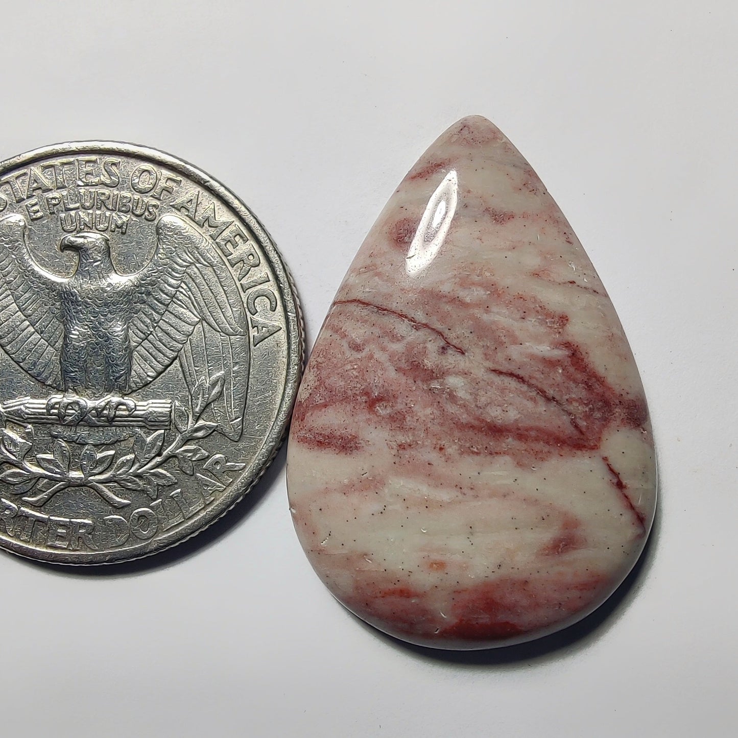 Rosita Jasper gemstone cabochon - natural crystal healing stone for jewelry making by Gemivra