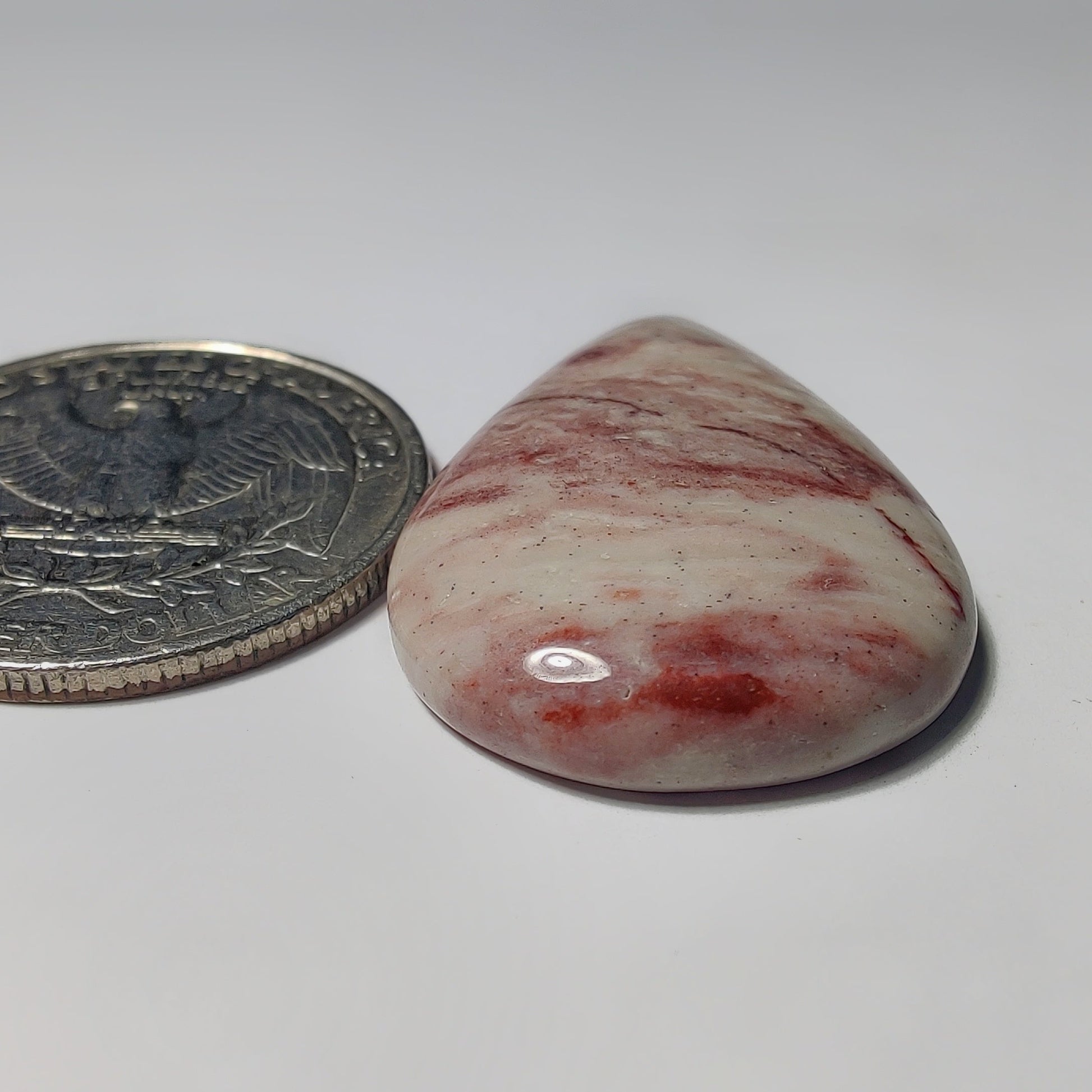 Rosita Jasper gemstone cabochon - natural crystal healing stone for jewelry making by Gemivra