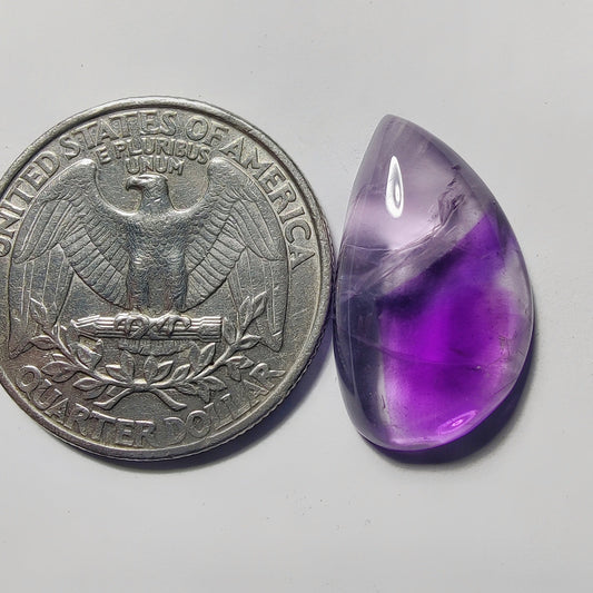 Amethyst gemstone cabochon - natural crystal healing stone for jewelry making by Gemivra