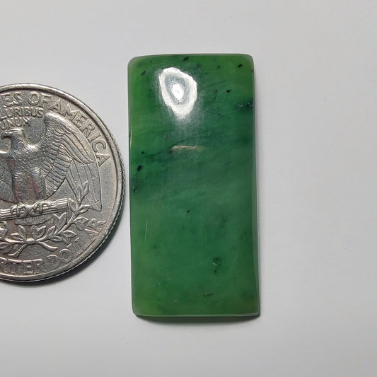 Nephrite gemstone cabochon - natural crystal healing stone for jewelry making by Gemivra