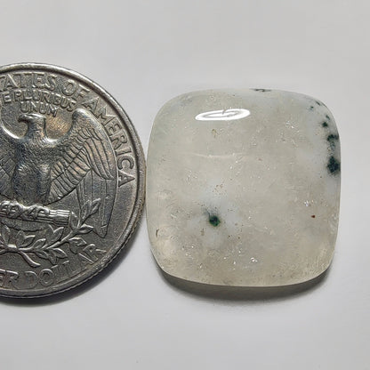 Solar Quartz gemstone cabochon - natural crystal healing stone for jewelry making by Gemivra