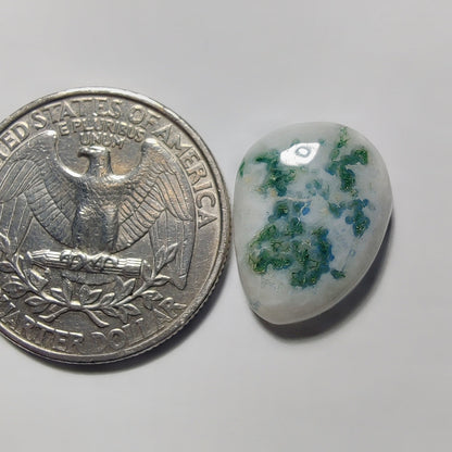 Solar Quartz gemstone cabochon - natural crystal healing stone for jewelry making by Gemivra