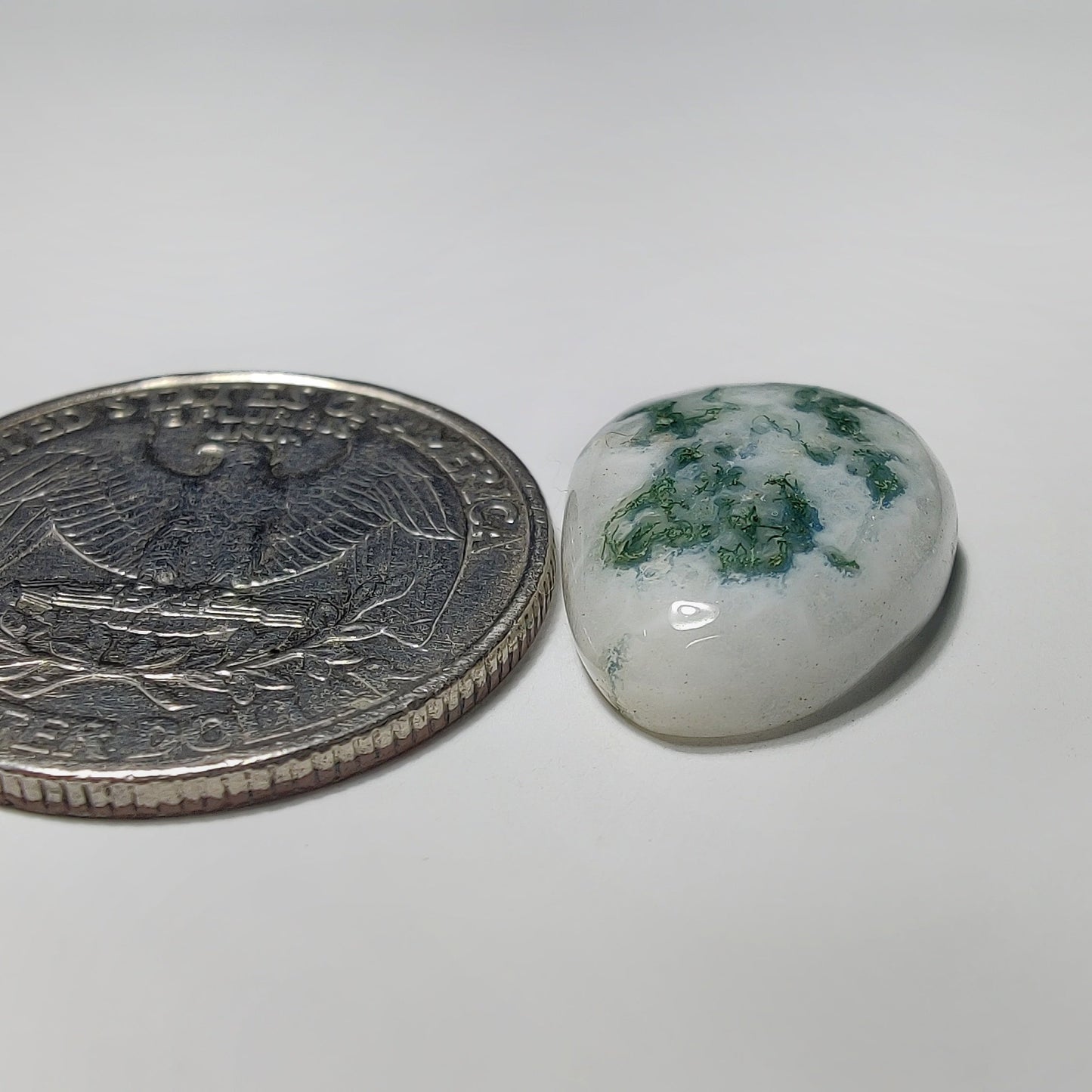 Solar Quartz gemstone cabochon - natural crystal healing stone for jewelry making by Gemivra