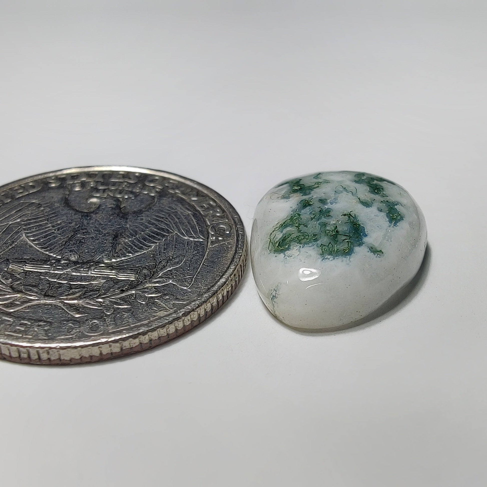 Solar Quartz gemstone cabochon - natural crystal healing stone for jewelry making by Gemivra