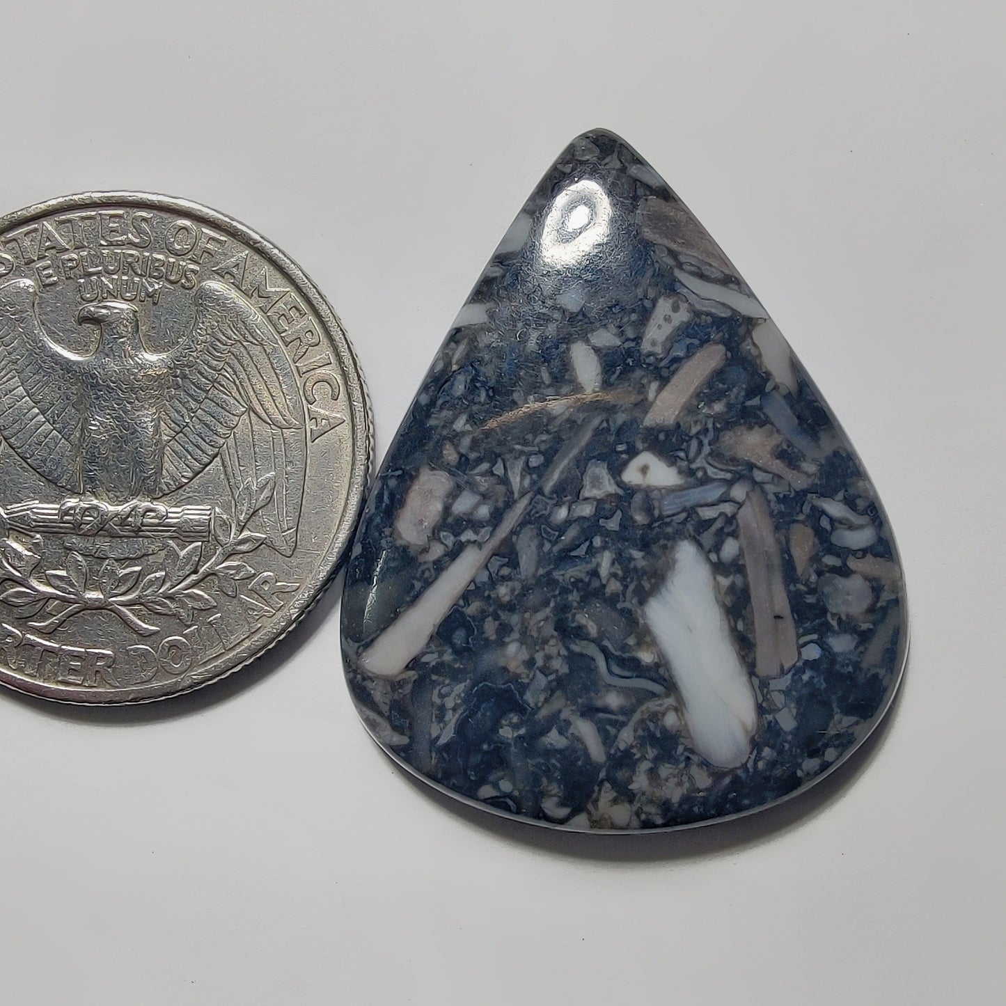 Orthoceras Jasper gemstone cabochon - natural crystal healing stone for jewelry making by Gemivra