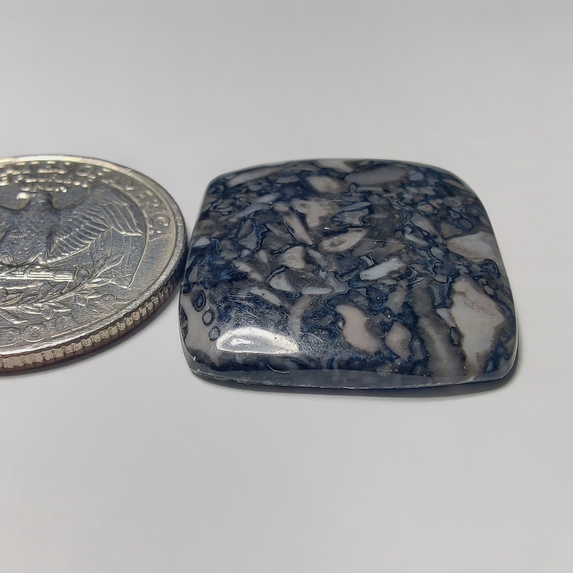 Orthoceras Jasper gemstone cabochon - natural crystal healing stone for jewelry making by Gemivra