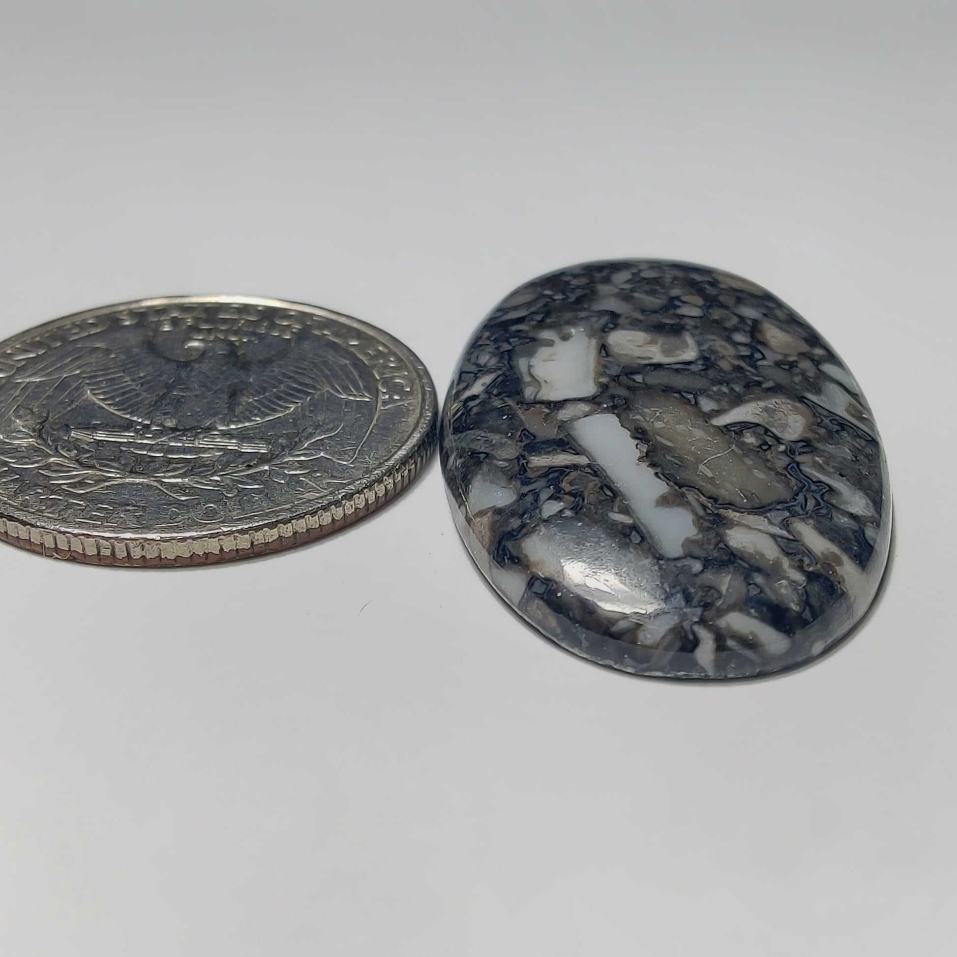 Orthoceras Jasper gemstone cabochon - natural crystal healing stone for jewelry making by Gemivra