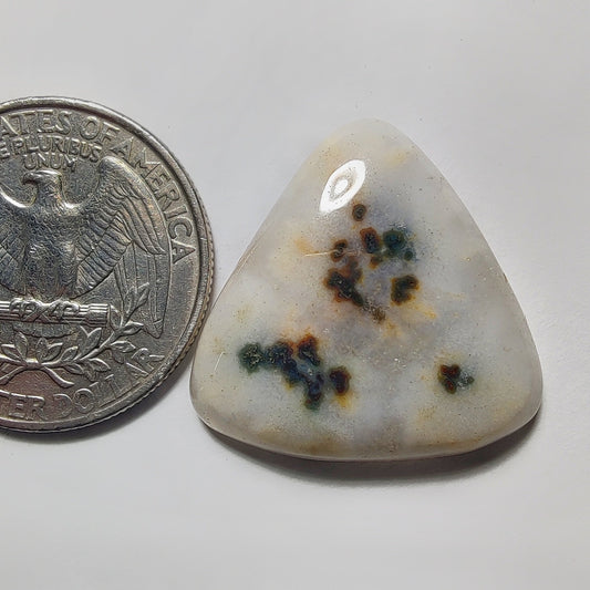 Solar Quartz gemstone cabochon - natural crystal healing stone for jewelry making by Gemivra