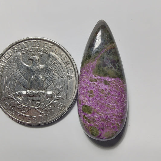 Stichtite gemstone cabochon - natural crystal healing stone for jewelry making by Gemivra