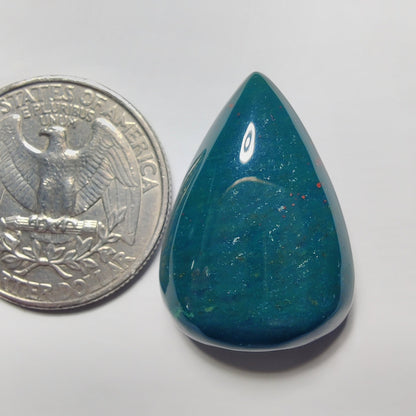 Bloodstone gemstone cabochon - natural crystal healing stone for jewelry making by Gemivra