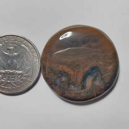 Banded Agate gemstone cabochon - natural crystal healing stone for jewelry making by Gemivra