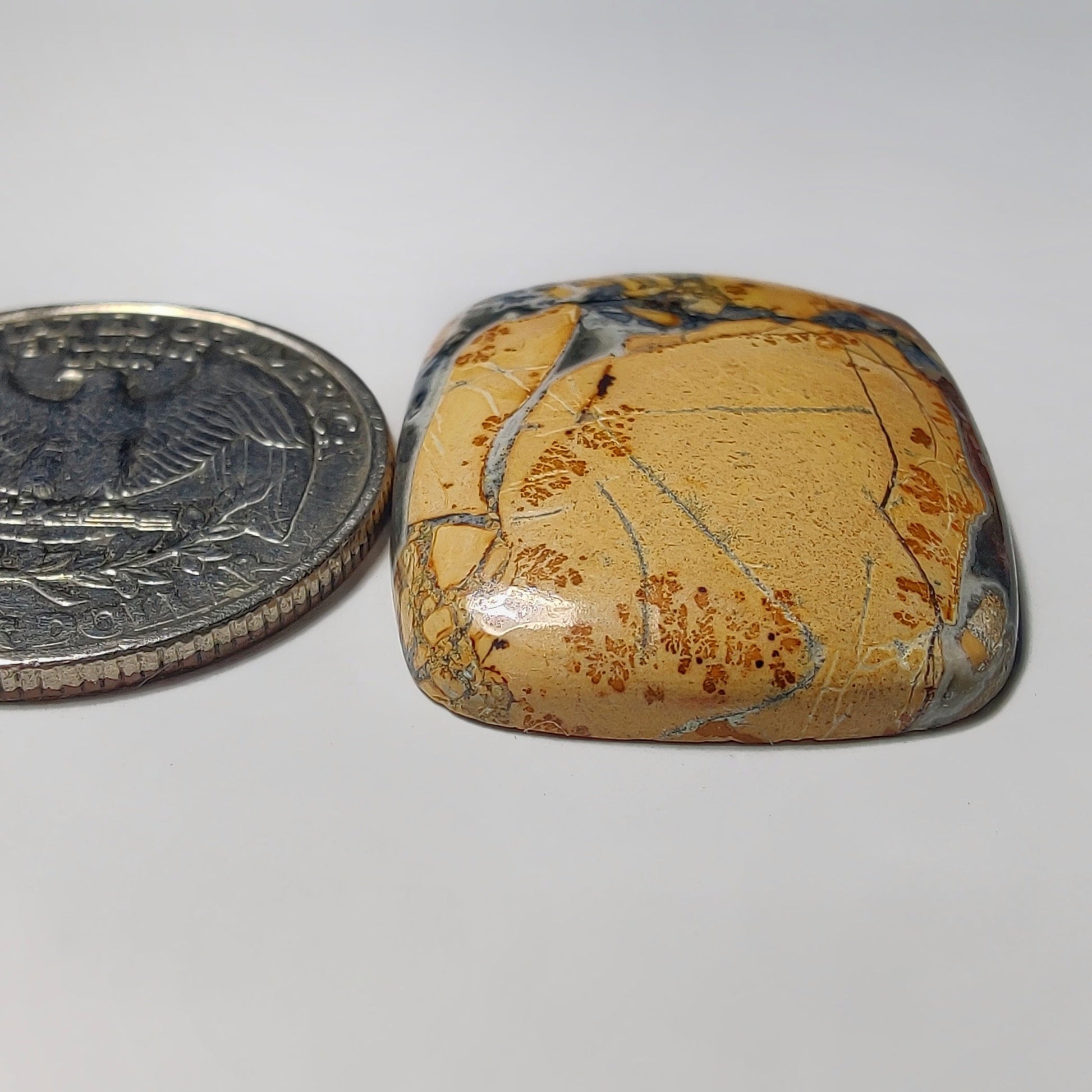 Maligano Jasper gemstone cabochon - natural crystal healing stone for jewelry making by Gemivra