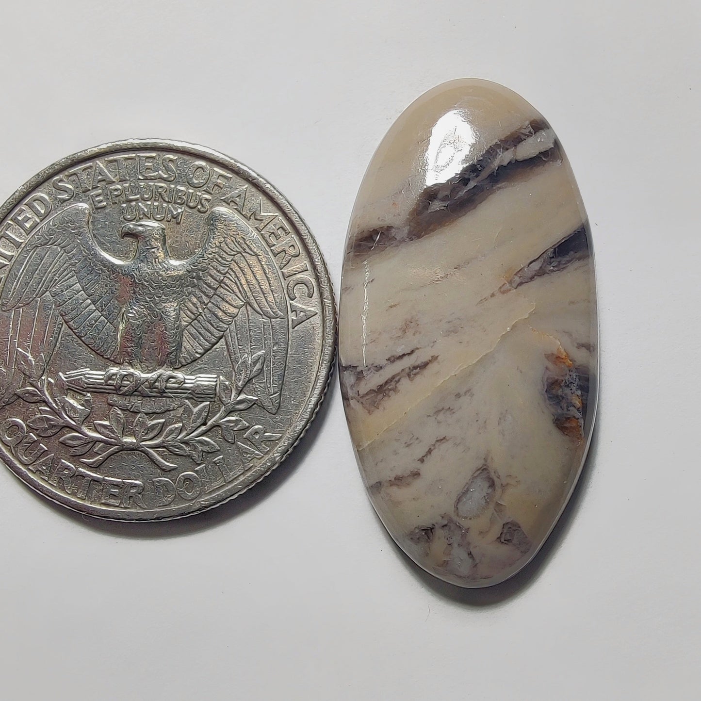Wave Jasper gemstone cabochon - natural crystal healing stone for jewelry making by Gemivra