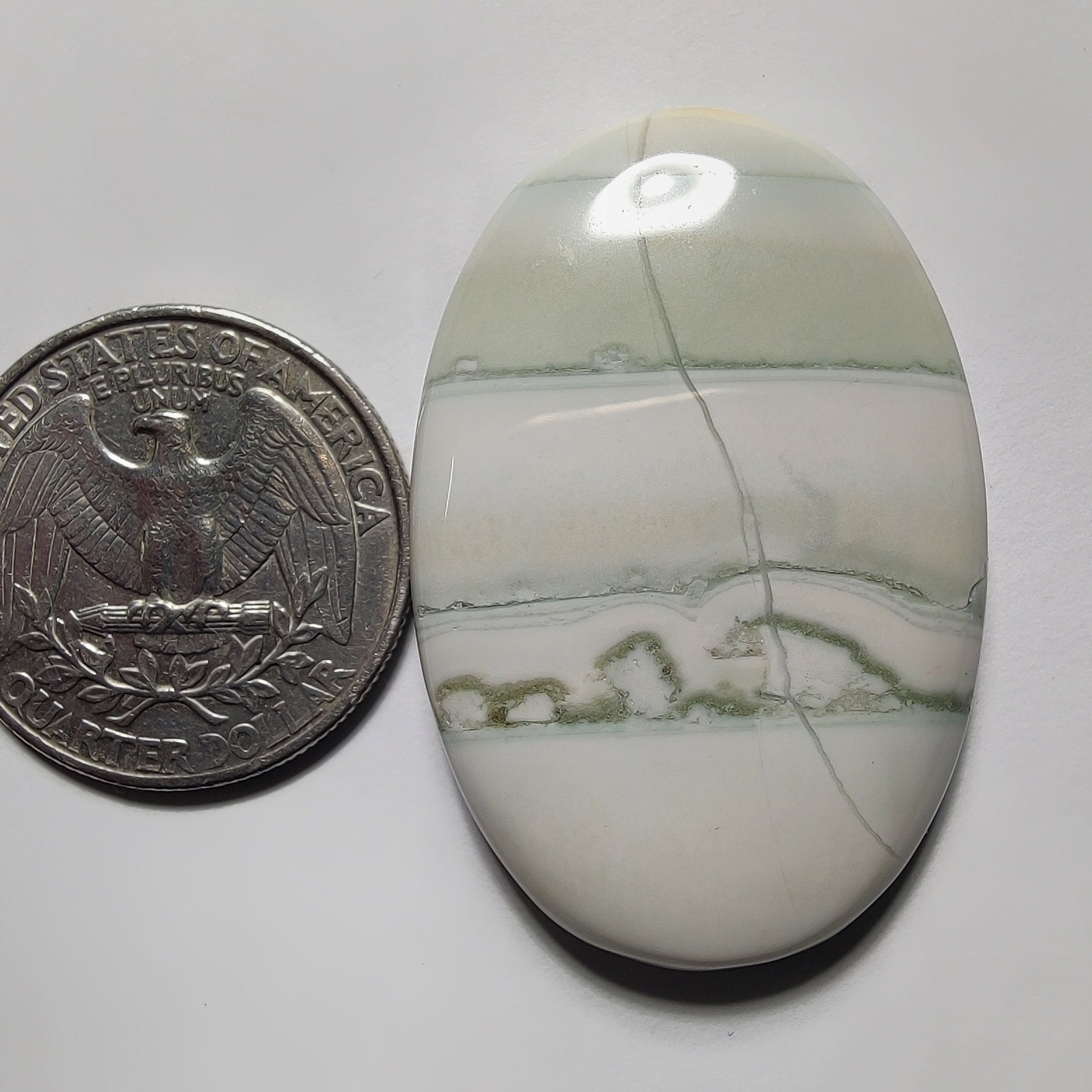 Saturn Chalcedony gemstone cabochon - natural crystal healing stone for jewelry making by Gemivra