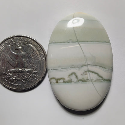 Saturn Chalcedony gemstone cabochon - natural crystal healing stone for jewelry making by Gemivra