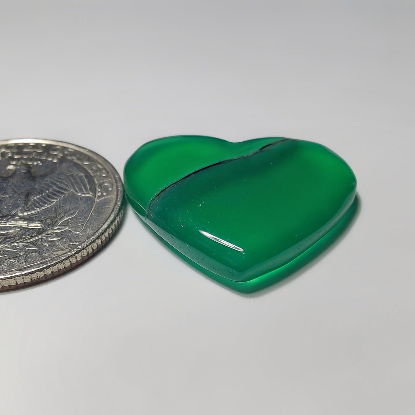 Green Onyx gemstone cabochon - natural crystal healing stone for jewelry making by Gemivra