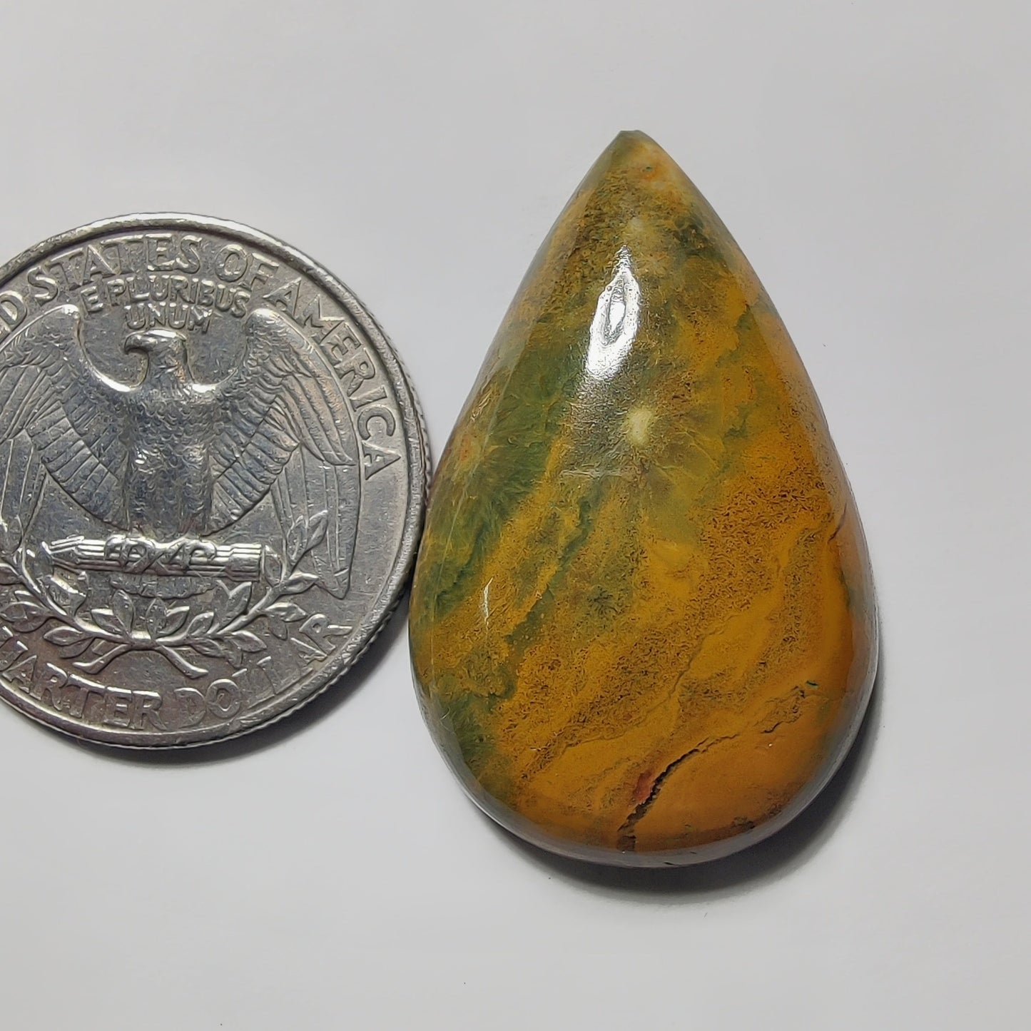 Ocean Jasper gemstone cabochon - natural crystal healing stone for jewelry making by Gemivra