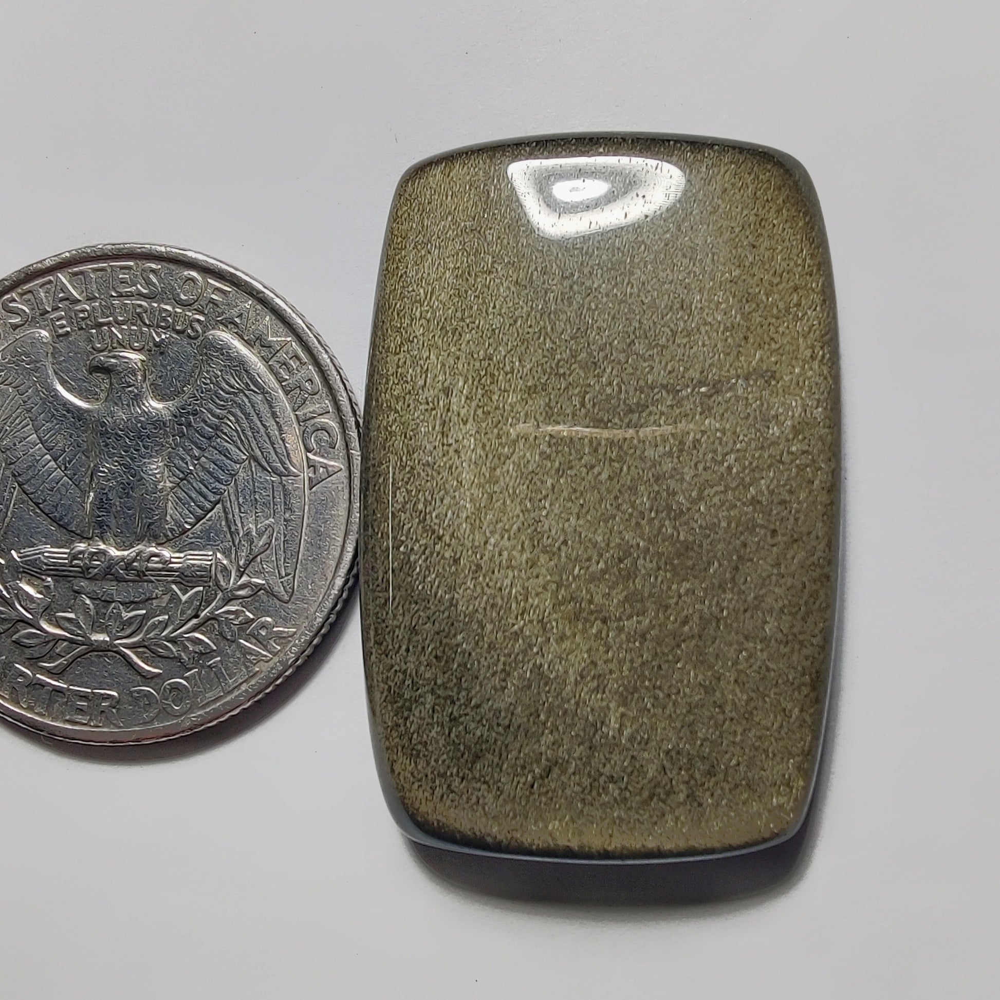 Golden Obsidian gemstone cabochon - natural crystal healing stone for jewelry making by Gemivra