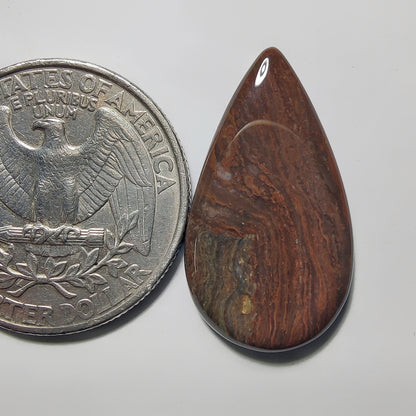 Bloodstone gemstone cabochon - natural crystal healing stone for jewelry making by Gemivra