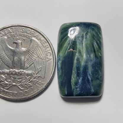 Serphnite gemstone cabochon - natural crystal healing stone for jewelry making by Gemivra