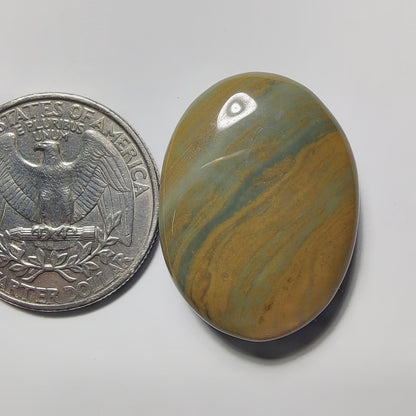 Polychrome Jasper gemstone cabochon - natural crystal healing stone for jewelry making by Gemivra