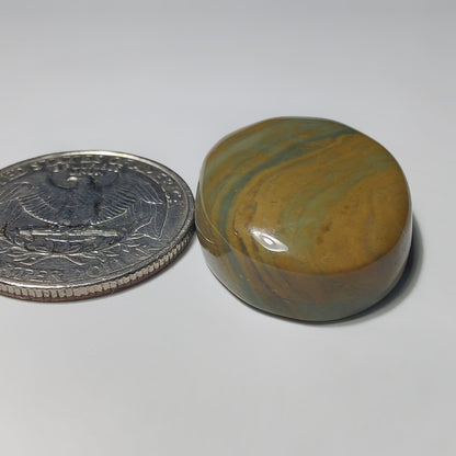 Polychrome Jasper gemstone cabochon - natural crystal healing stone for jewelry making by Gemivra